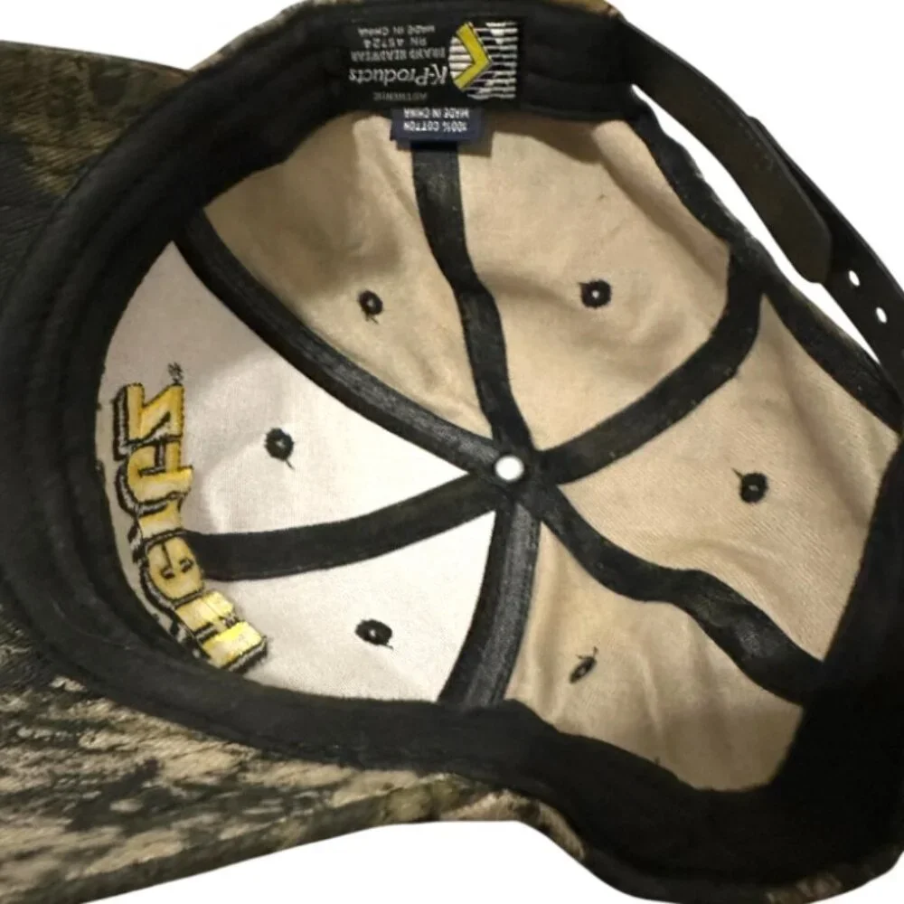 Hertz Equipment Rental Camo Hat Snapback Cap 100% Cotton OSFA Outdoor Retro Y2K